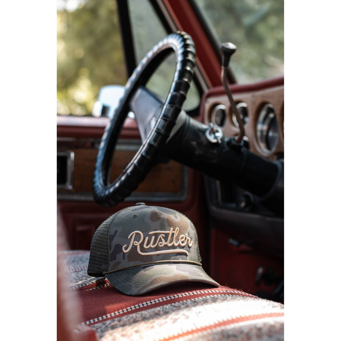 Rustler Hat Co. - Camo Trucker Hat