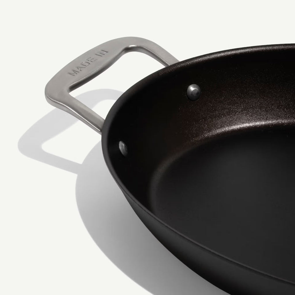 14" Seasoned Carbon Steel Gratin Dish