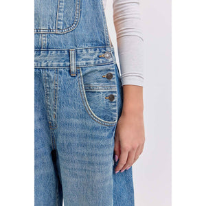 Mid Waisted Barrel Overalls