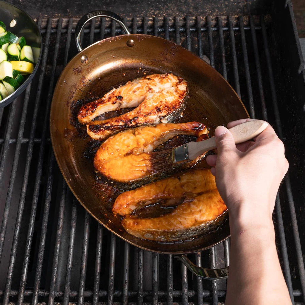 MINERAL B Carbon Steel Oval Roasting Pan
