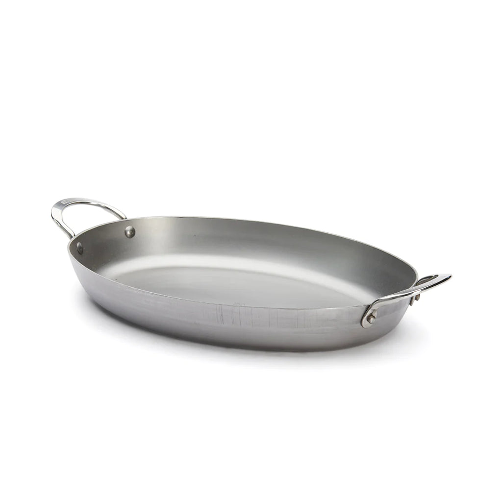 MINERAL B Carbon Steel Oval Roasting Pan