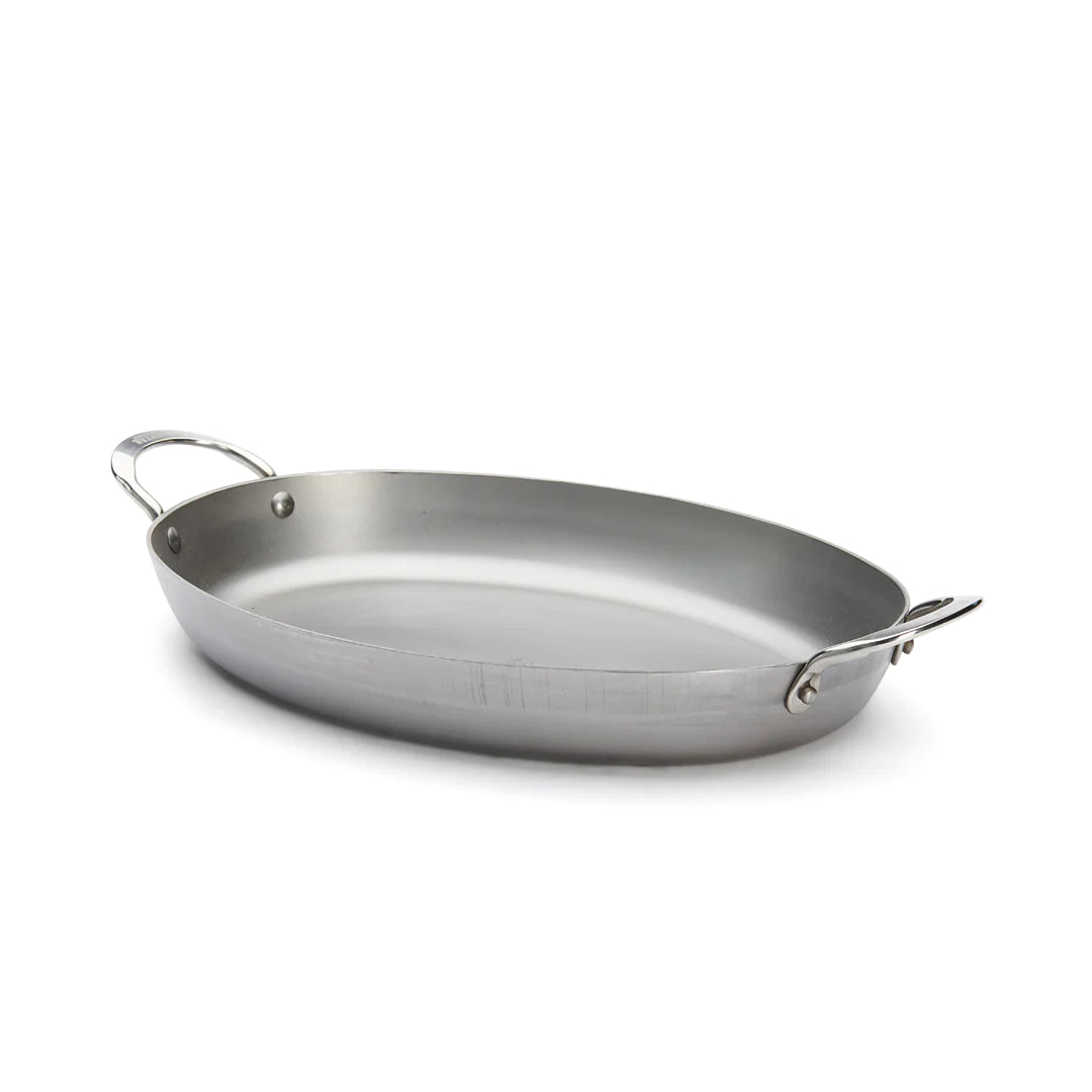 MINERAL B Carbon Steel Oval Roasting Pan