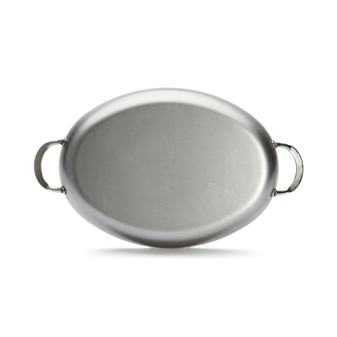 MINERAL B Carbon Steel Oval Roasting Pan