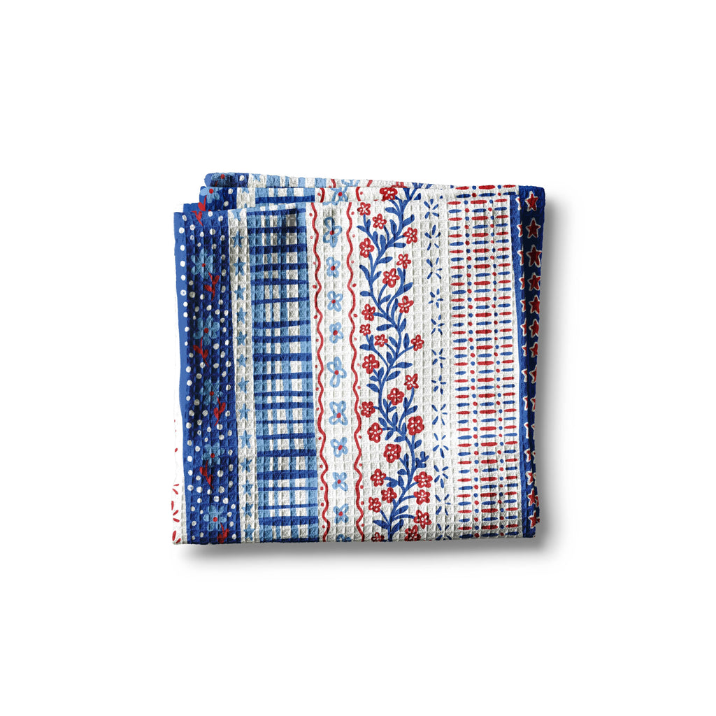 Kitchen Towel | Red White Blue Americana Print