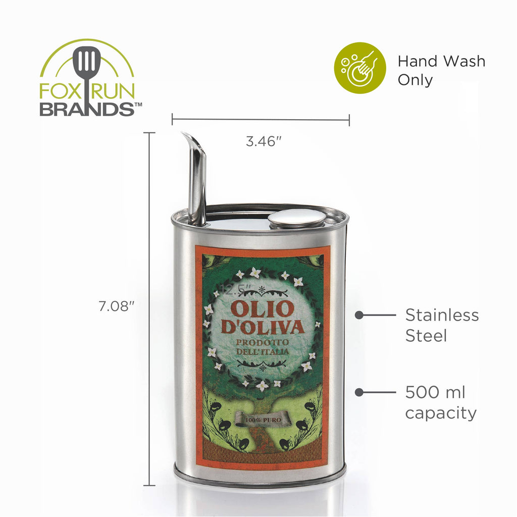 Fox Run Brands - Fox Run Stainless Steel Olive Oil Dispenser,17 Ounces/500 ml