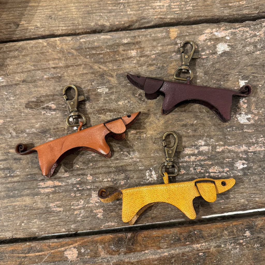 Leather Keychains | Dachshund