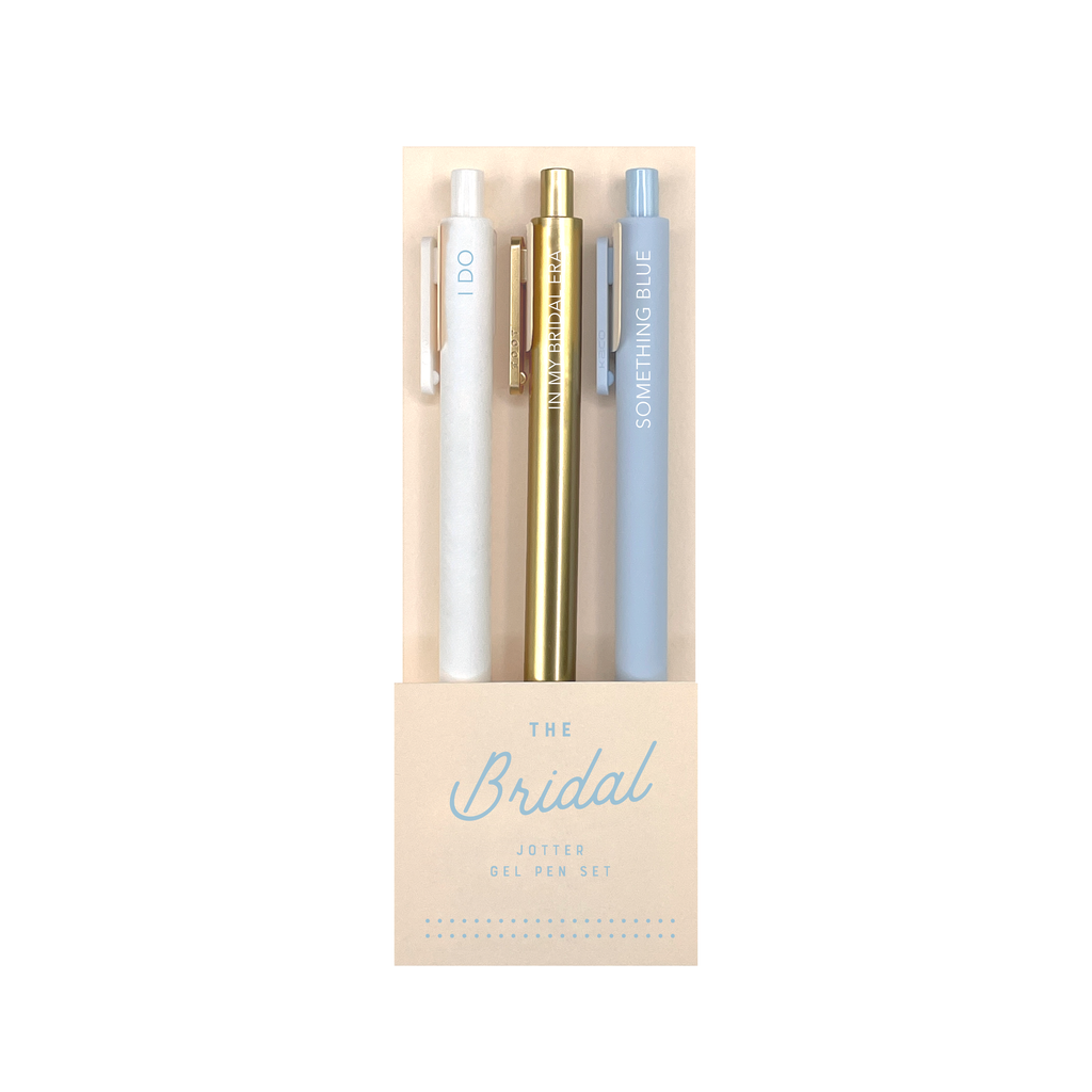 S/3 Gel Pens | Bridal Jotter Set