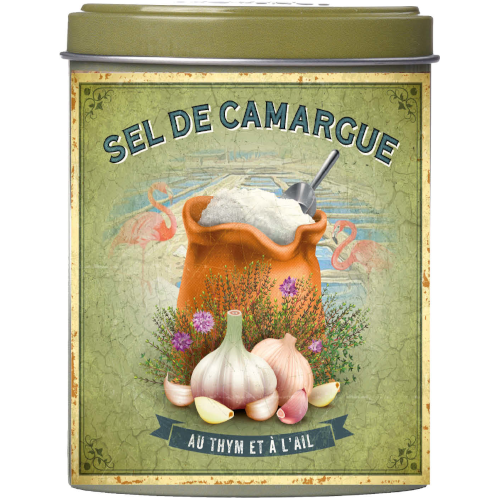 Esprit Provence Tin | Camargue Salt w/Thyme & Garlic