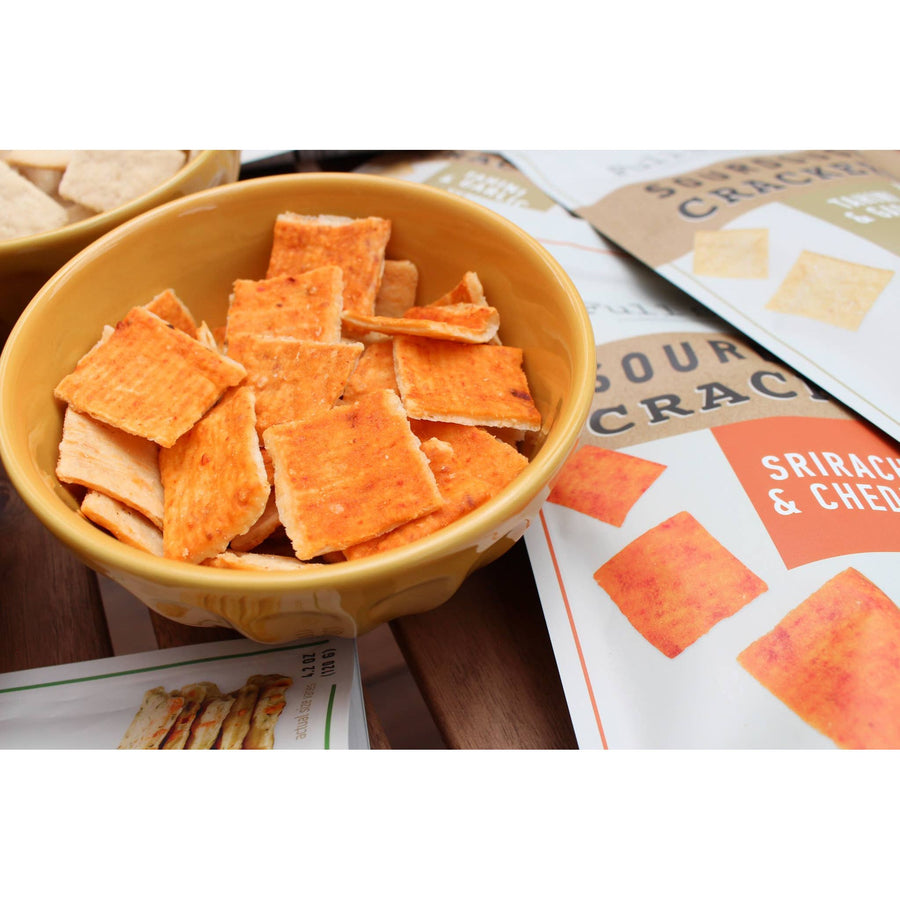 Sourdough Crackers | The Kick - Cheddar & Sriracha (Small)