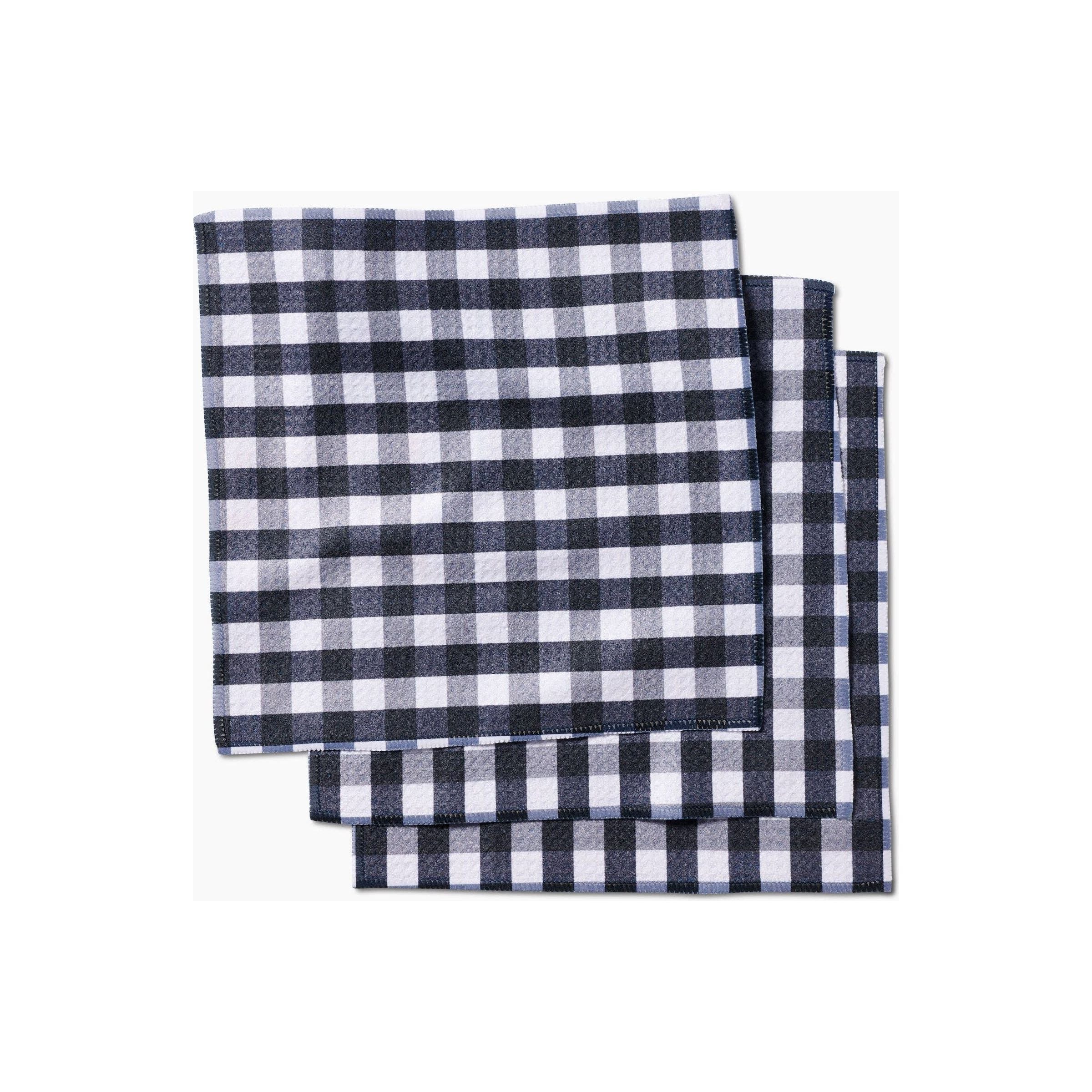 Geometry - Midnight Flannel Dishcloth Set
