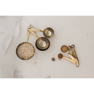 S/4 Gold Measuring Cups