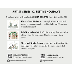 Artist Series  - Festive Holiday | 10 oz Glass Jar