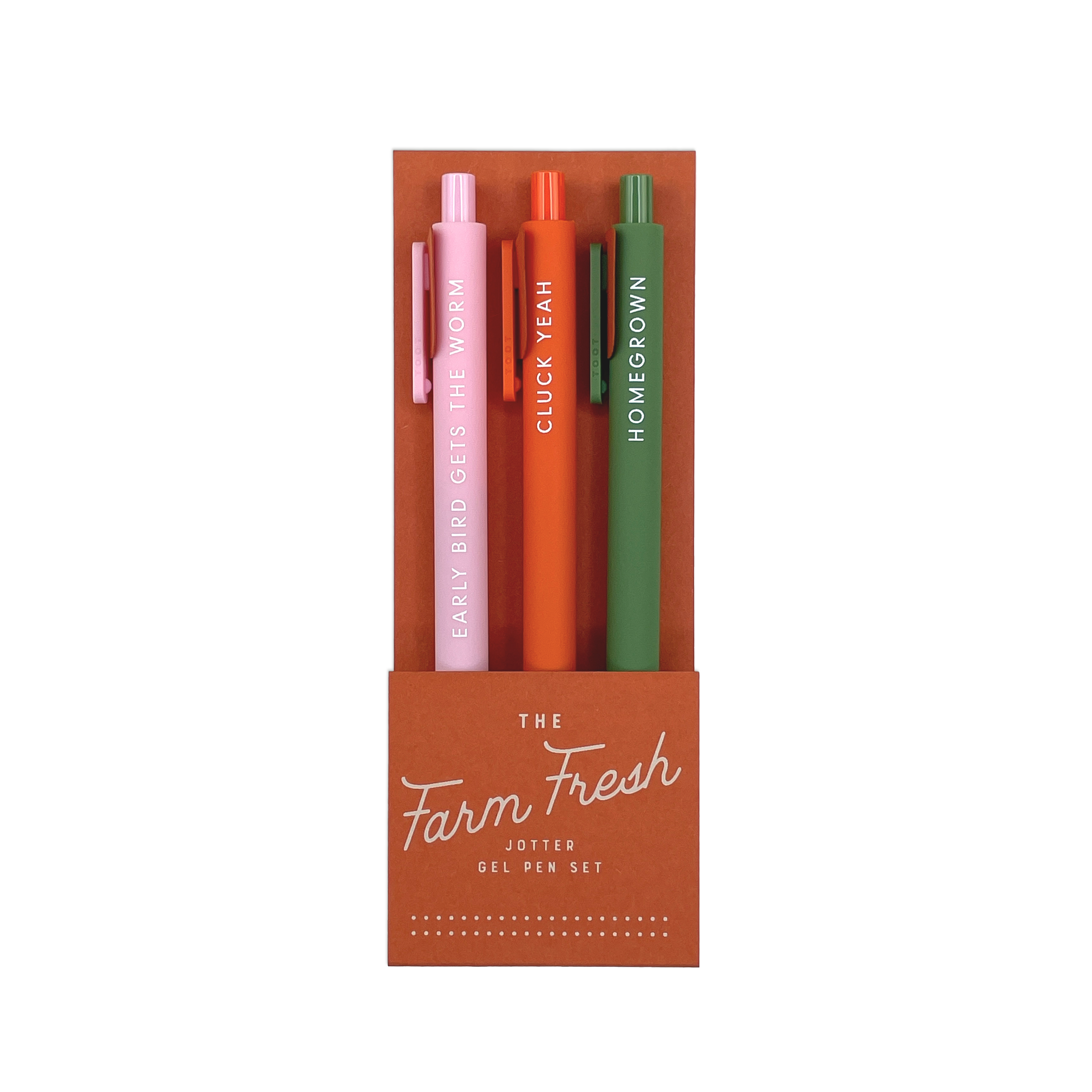 S/3 Gel Pens | Farm Fresh Jotter Set
