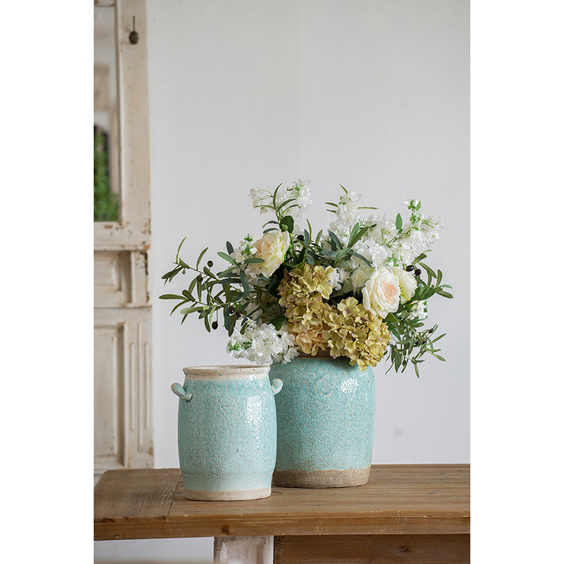 Turquoise Terracotta Vase