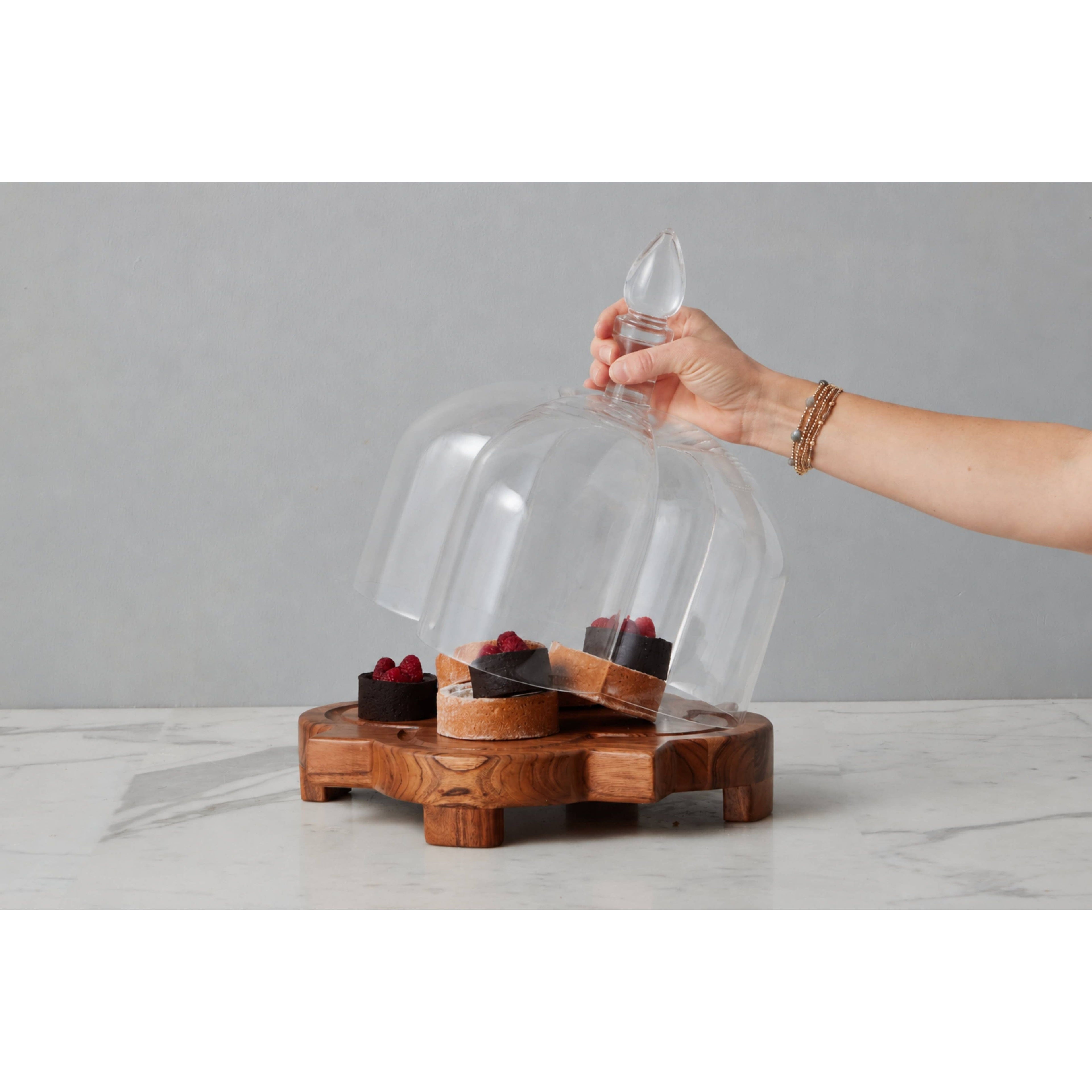 Glass Quatrefoil Dome