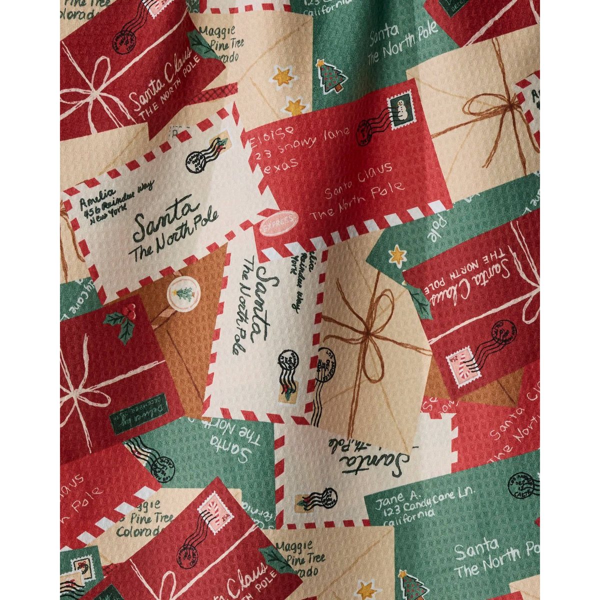 Geometry - Merry Mail Luxe Kitchen Towel