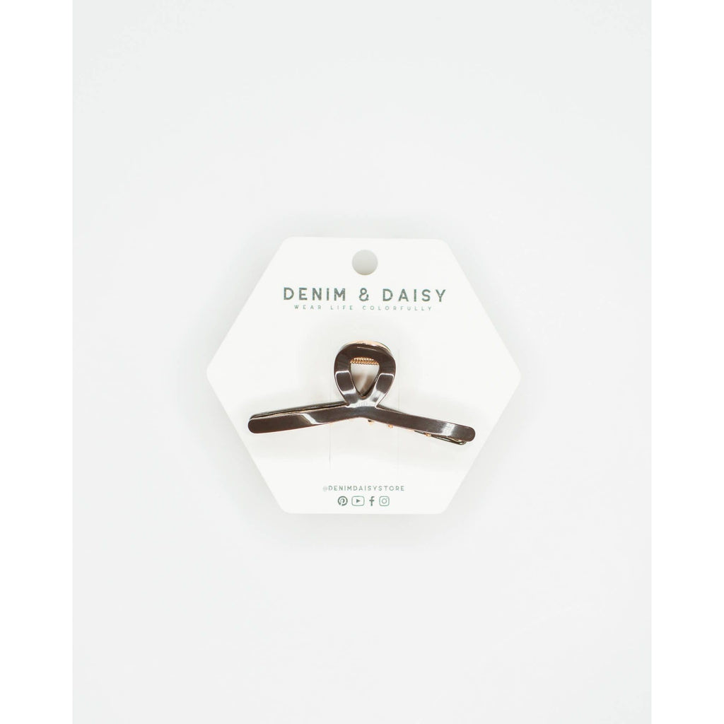Mini Loop Hair Claw Clip | Chocolate
