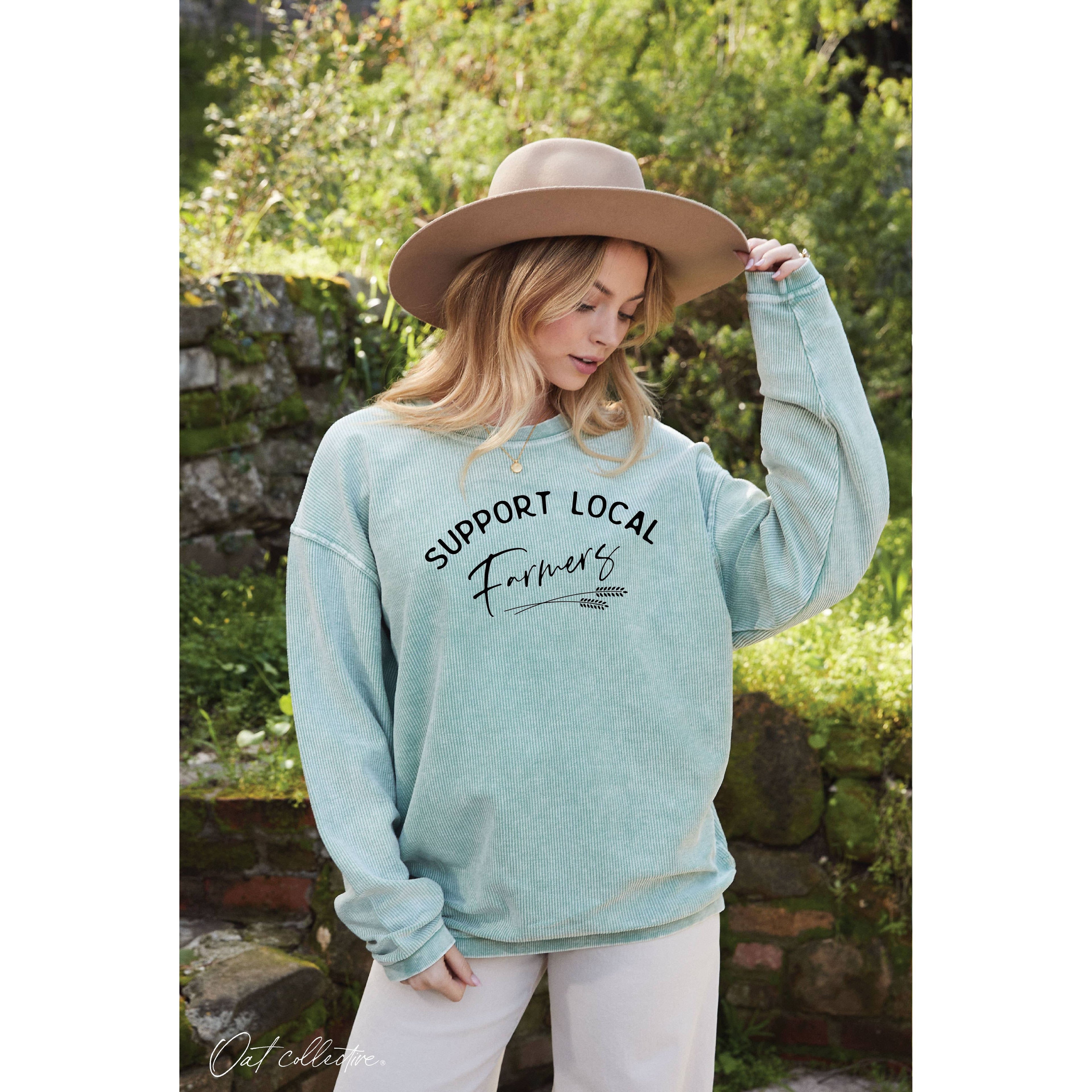 SUPPORT LOCAL FARMERS  Thermal Vintage Pullover | VINTAGE CHARCOAL