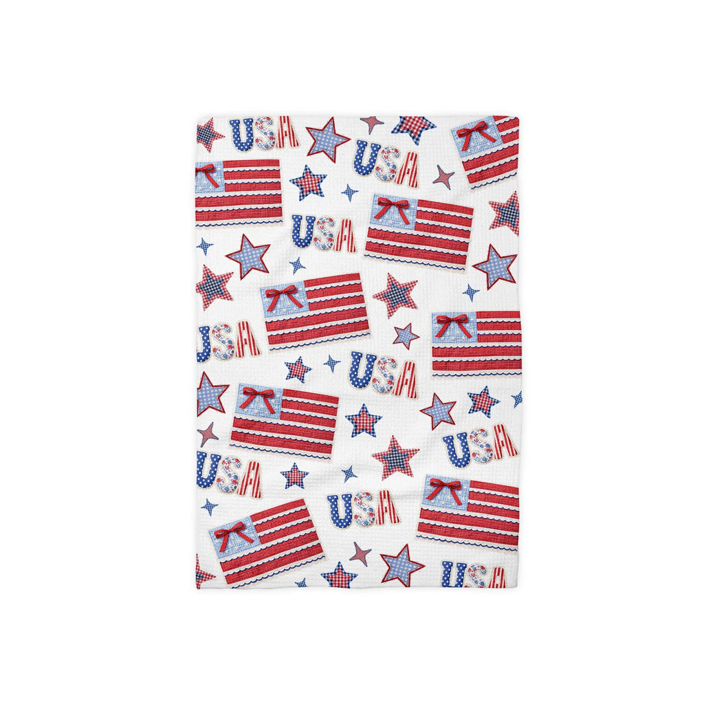 Kitchen Towel | Red White & Blue Flag Star