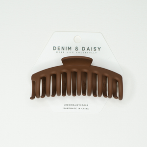 Matte Hair Claw | Chocolate