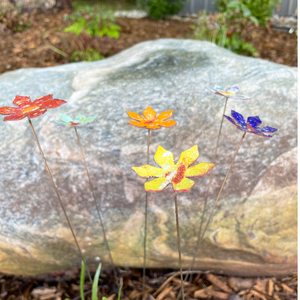 Copper Enamel Flower | Medium