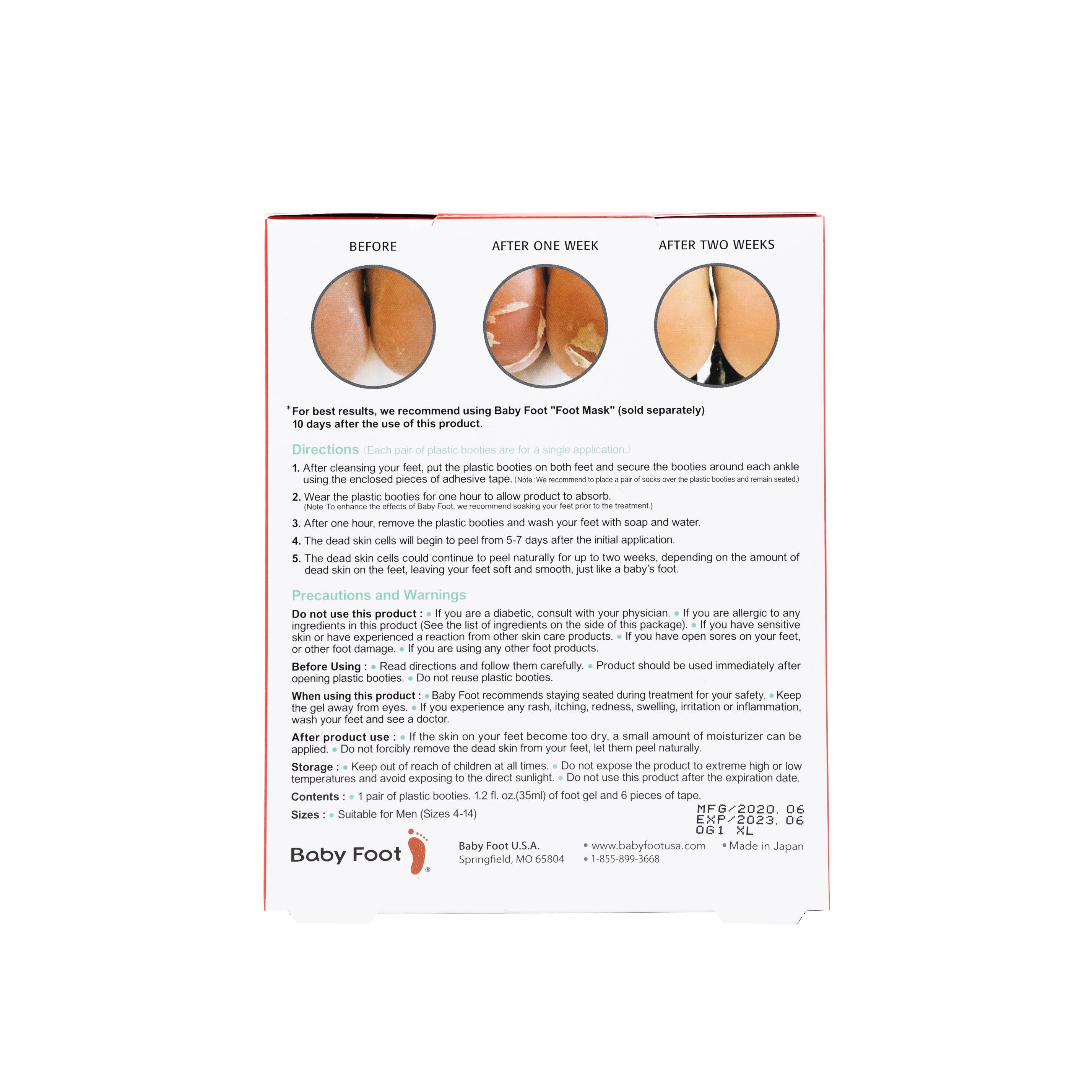 Exfoliation Foot Peel for Men