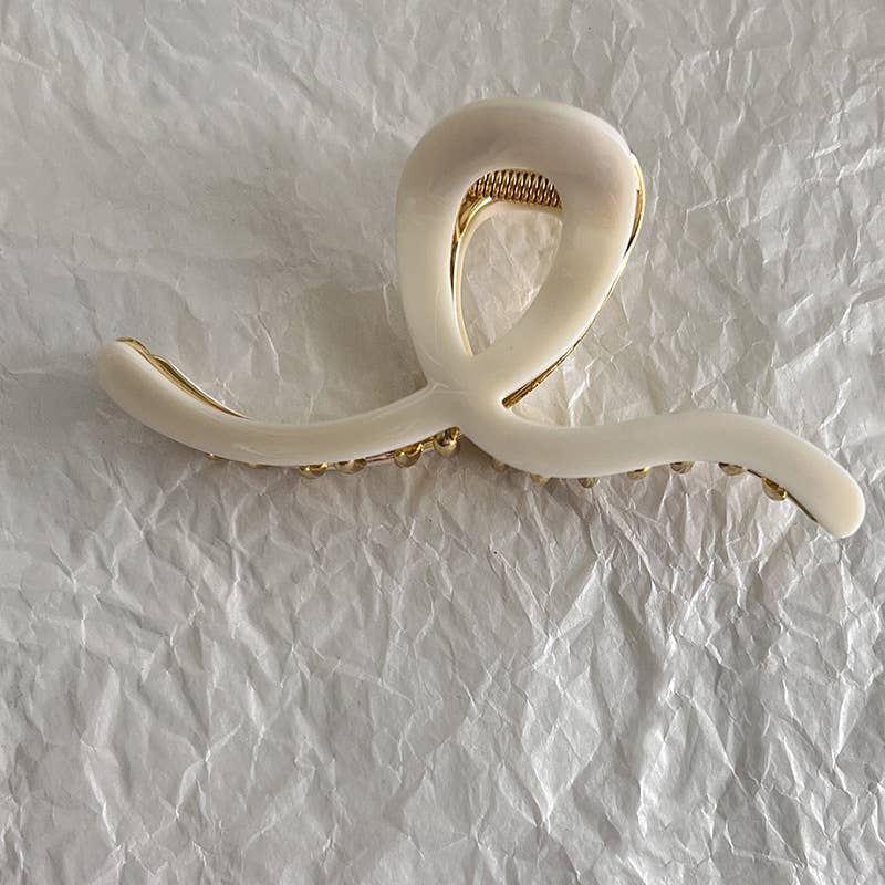 Claw Clips | Ivory+ Gold