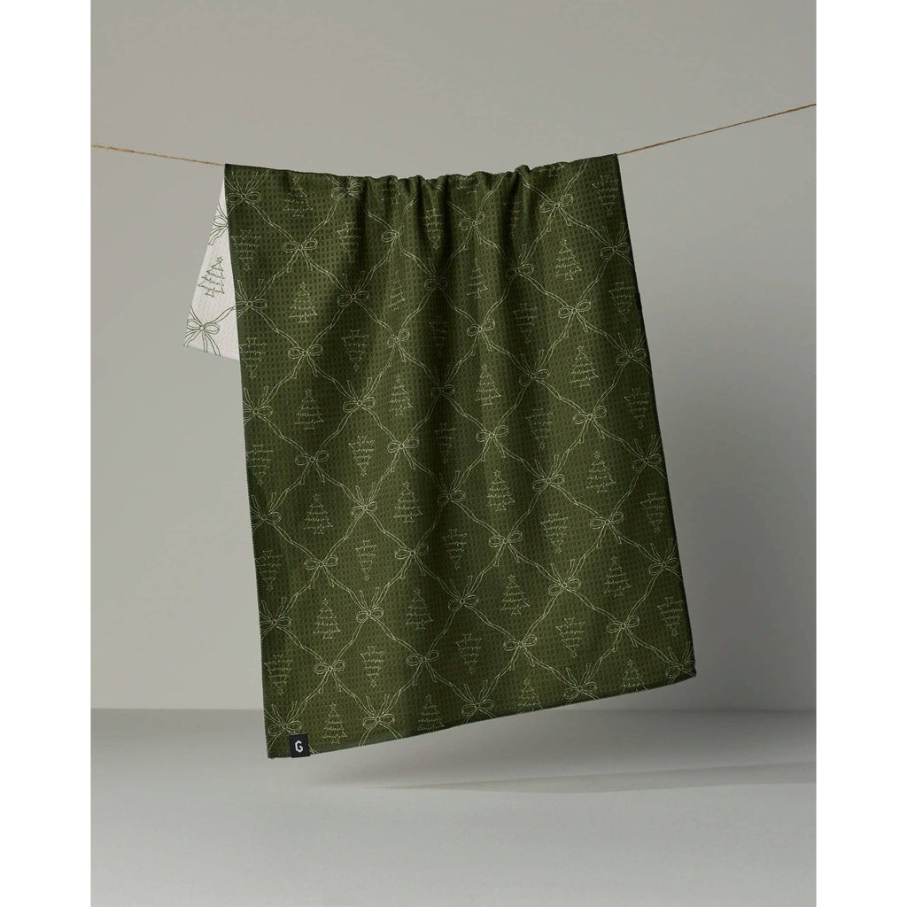Geometry - Cedar Bows Luxe Kitchen Towel