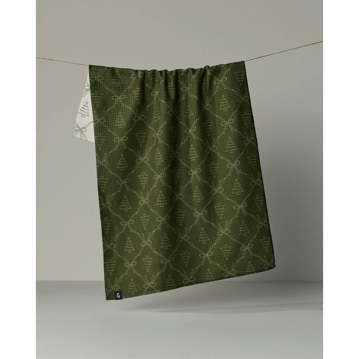 Geometry - Cedar Bows Luxe Kitchen Towel