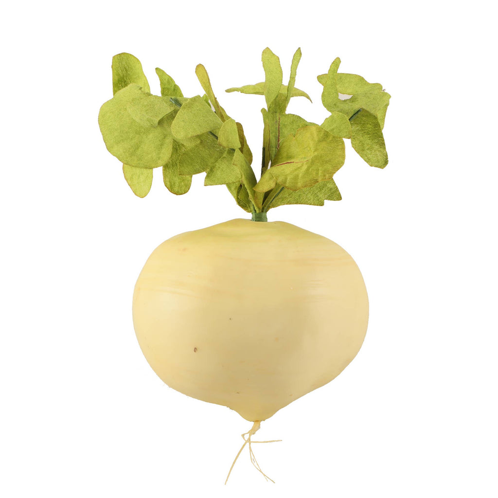 Hand-Made Faux Radish | White