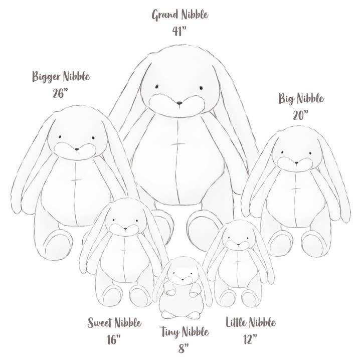 Bunnies By the Bay - Tiny Nibble 8" Bunny - Cream