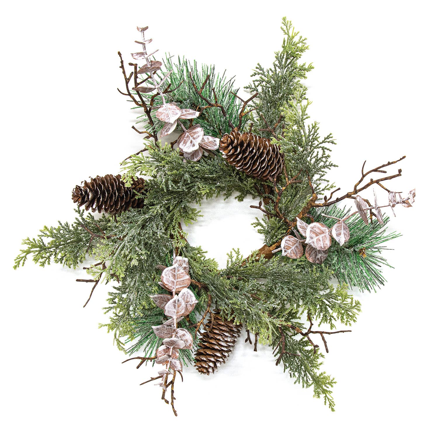 Icy Woodland Pine & Eucalyptus Candle Ring | 3.5"