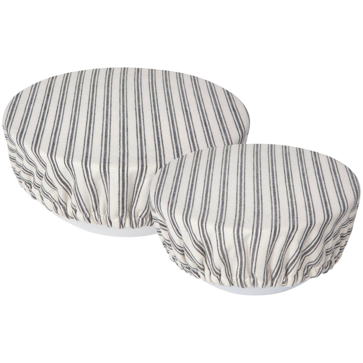 S/2 Ticking Stripe Bowl Covers