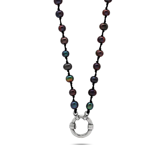 Boho Soul Necklace | Black Pearl