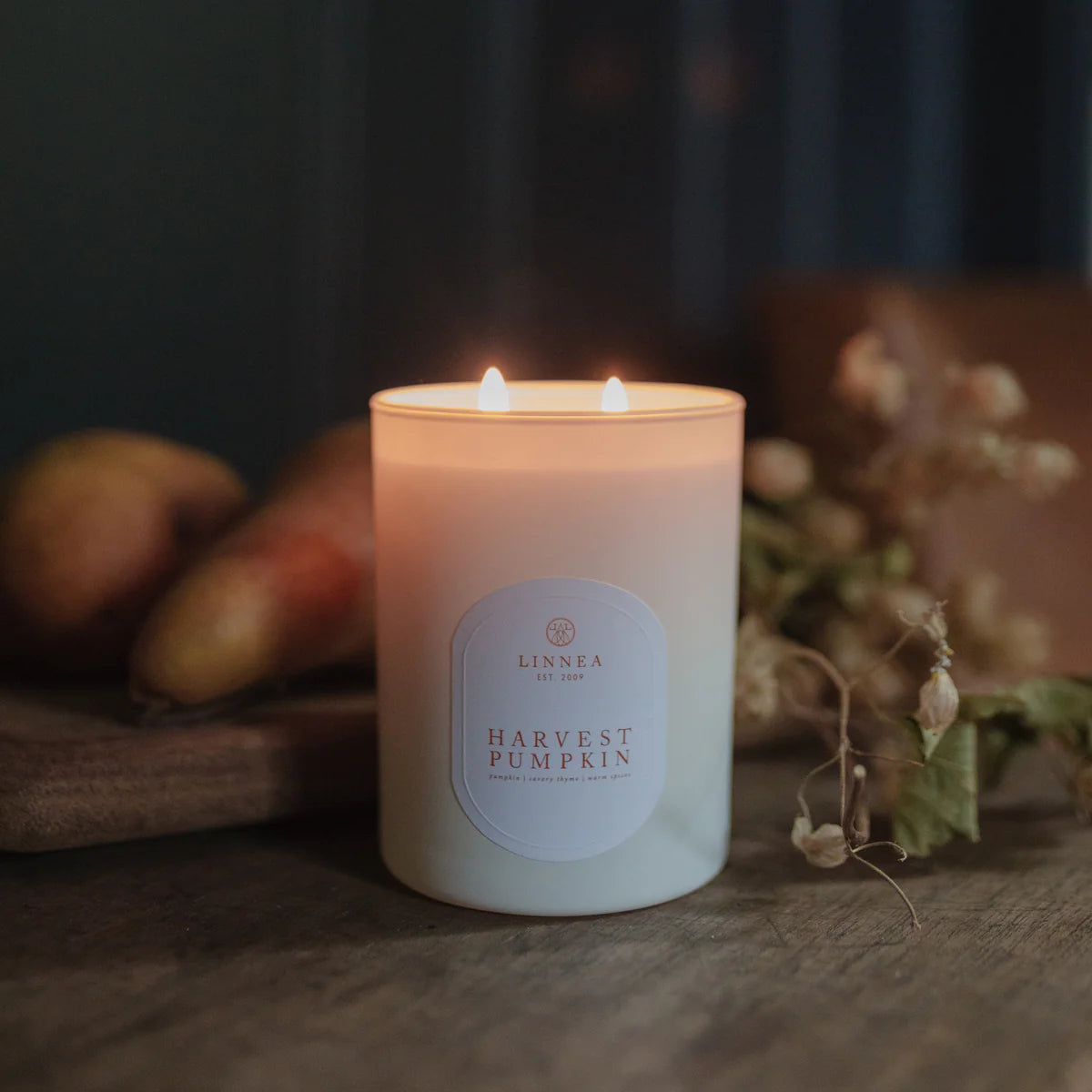 Linnea Candles 2 Wick Candles | Seasonal (Fall/Winter )