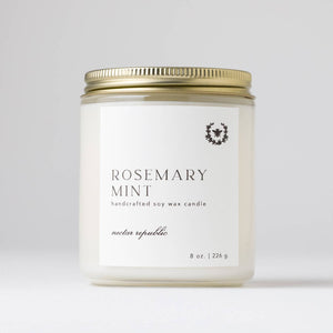 Jar Soy Candle | Rosemary Mint (Summer Winter)