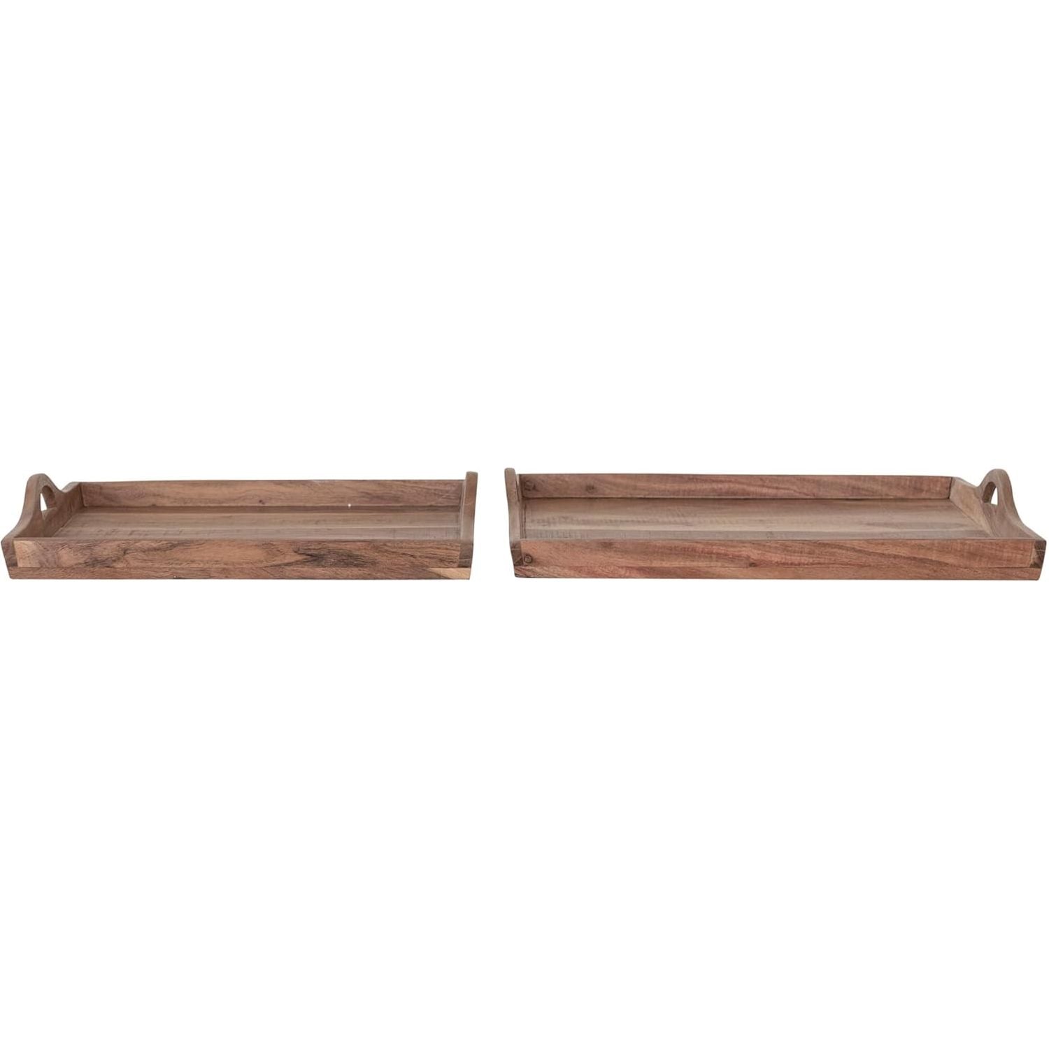 Wood Tray w/Handles | Natural