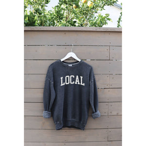 LOCAL Mineral Washed Graphic Sweatshirt | Dusty Forest