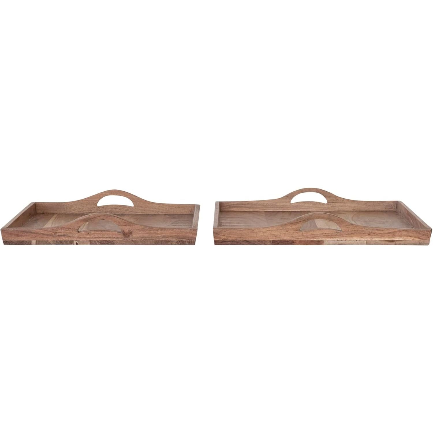 Wood Tray w/Handles | Natural