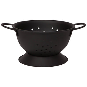 Matte Steel Colander - Small | Black