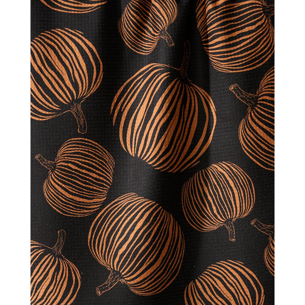 Geometry - Pumpkin Noir Tea Towel