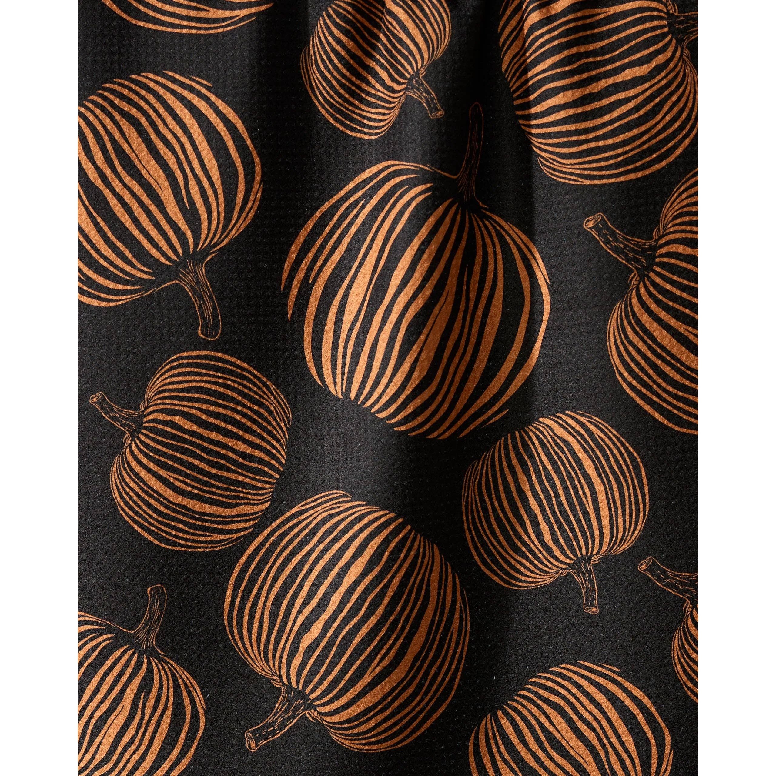 Geometry - Pumpkin Noir Tea Towel