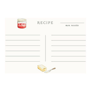 Hand Illustrated Recipe Card Box Set