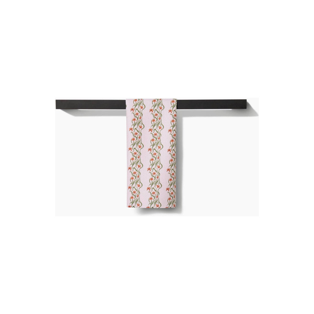 Geometry - Floral Fall Stripe Bar Towel