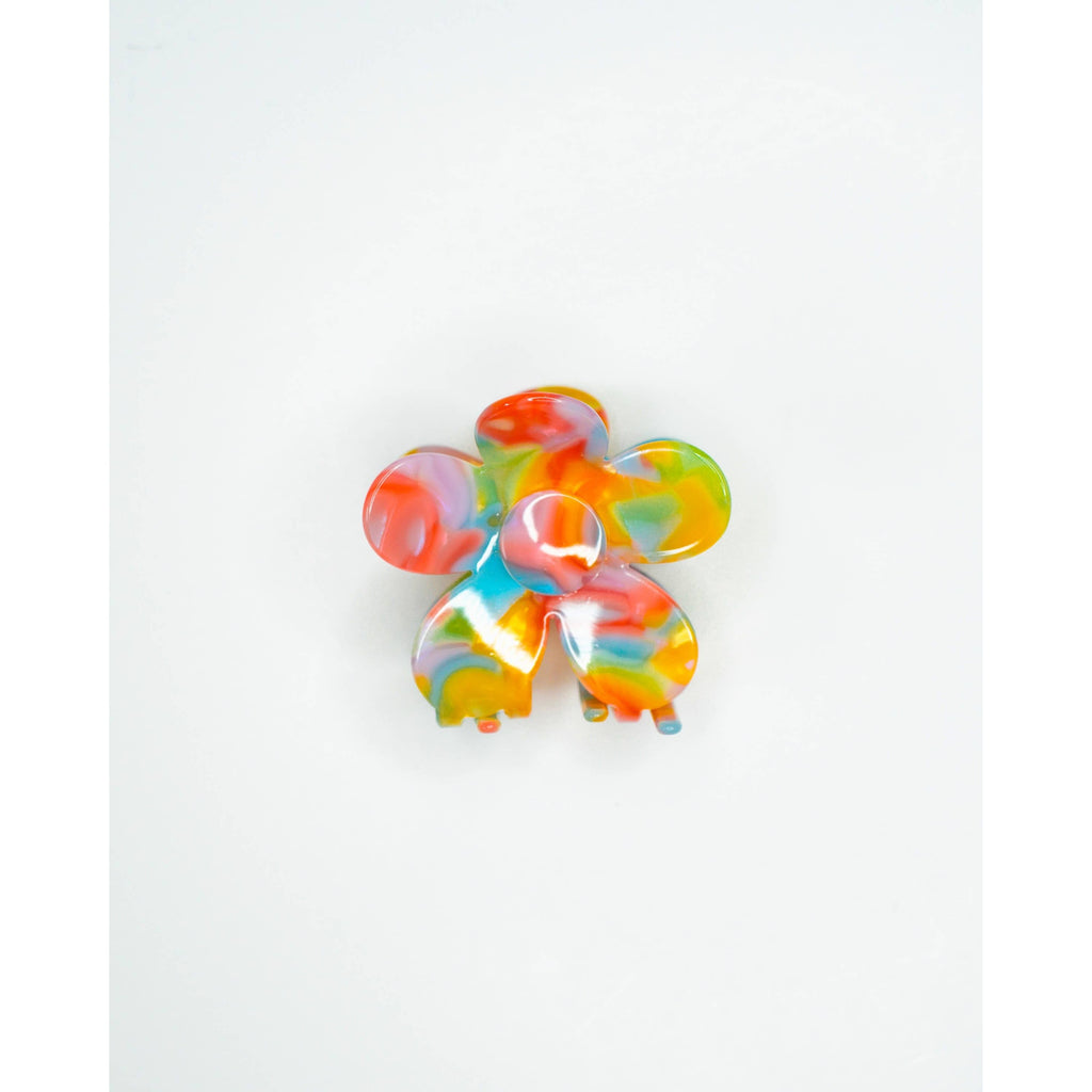 Flower Hair Claw | Cream Checker