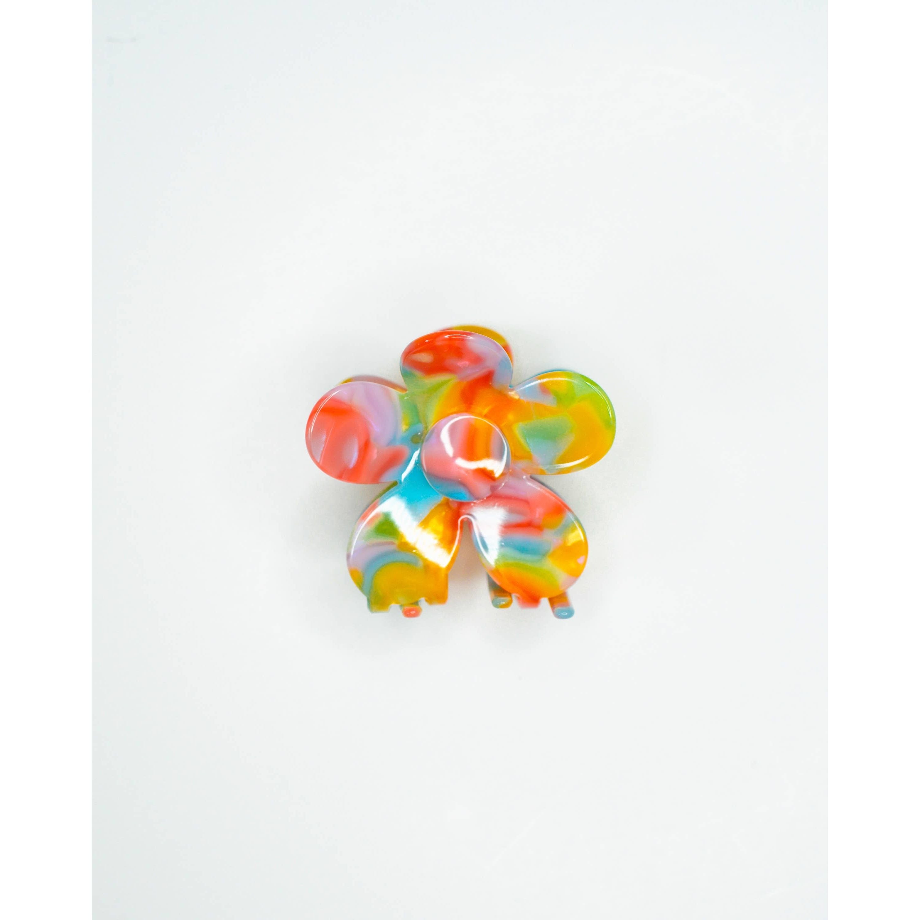 Flower Hair Claw | Cream Checker
