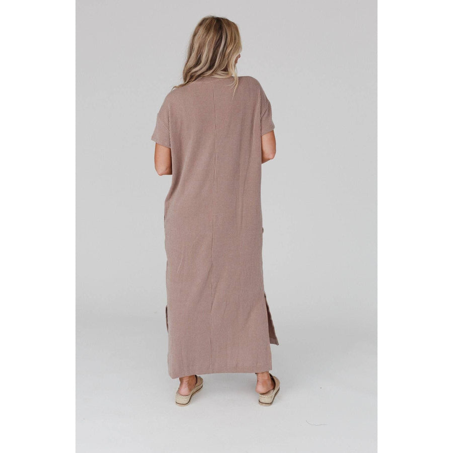 Easy Days Maxi Slit Tee Dress | Acorn