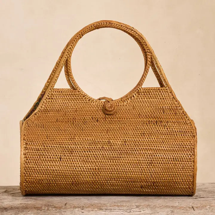 Ata Vine Handwoven Roll Handbag