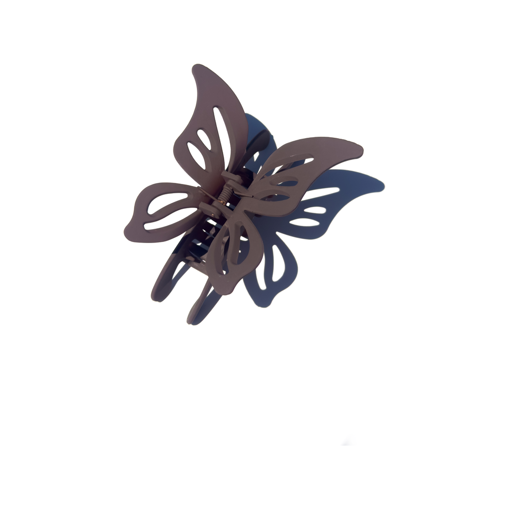 Matte Butterfly Hair Claw Clip | Tan