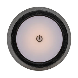 Black Metal LED Rechargeable Table Lamp w/Touch Sensor